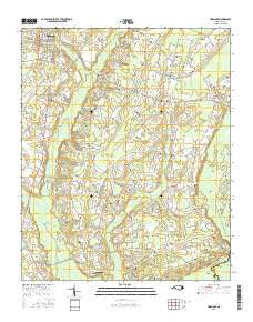 Fairmont North Carolina Current topographic map, 1:24000 scale, 7.5 X 7.5 Minute, Year 2016