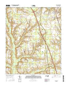 Faison North Carolina Current topographic map, 1:24000 scale, 7.5 X 7.5 Minute, Year 2016
