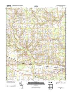 Falling Creek North Carolina Historical topographic map, 1:24000 scale, 7.5 X 7.5 Minute, Year 2013