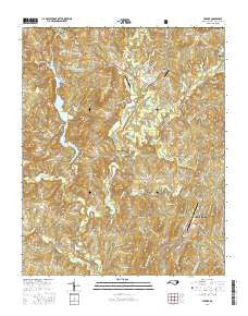 Farmer North Carolina Current topographic map, 1:24000 scale, 7.5 X 7.5 Minute, Year 2016