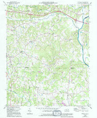 Farmington North Carolina Historical topographic map, 1:24000 scale, 7.5 X 7.5 Minute, Year 1966