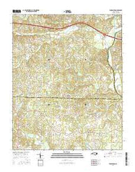 Farmington North Carolina Current topographic map, 1:24000 scale, 7.5 X 7.5 Minute, Year 2016