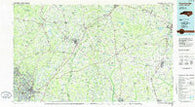 Fayetteville North Carolina Historical topographic map, 1:100000 scale, 30 X 60 Minute, Year 1986