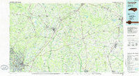 Fayetteville North Carolina Historical topographic map, 1:100000 scale, 30 X 60 Minute, Year 1986