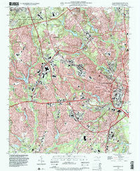 Fayetteville North Carolina Historical topographic map, 1:24000 scale, 7.5 X 7.5 Minute, Year 1997