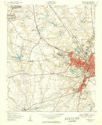 Fayetteville North Carolina Historical topographic map, 1:24000 scale, 7.5 X 7.5 Minute, Year 1950