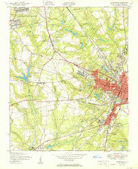 Fayetteville North Carolina Historical topographic map, 1:24000 scale, 7.5 X 7.5 Minute, Year 1950