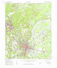 Fayetteville North Carolina Historical topographic map, 1:62500 scale, 15 X 15 Minute, Year 1957