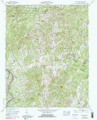 Fines Creek North Carolina Historical topographic map, 1:24000 scale, 7.5 X 7.5 Minute, Year 1967