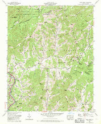 Fines Creek North Carolina Historical topographic map, 1:24000 scale, 7.5 X 7.5 Minute, Year 1967