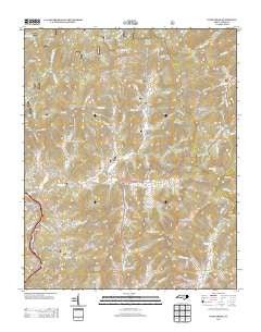 Fines Creek North Carolina Historical topographic map, 1:24000 scale, 7.5 X 7.5 Minute, Year 2013
