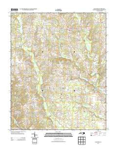 Flowers North Carolina Historical topographic map, 1:24000 scale, 7.5 X 7.5 Minute, Year 2013