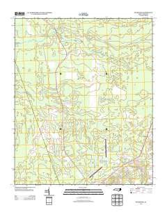 Folkstone North Carolina Historical topographic map, 1:24000 scale, 7.5 X 7.5 Minute, Year 2013