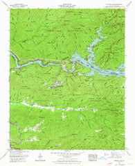 Fontana Dam North Carolina Historical topographic map, 1:24000 scale, 7.5 X 7.5 Minute, Year 1961