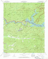 Fontana Dam North Carolina Historical topographic map, 1:24000 scale, 7.5 X 7.5 Minute, Year 1961