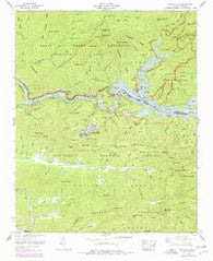Fontana Dam North Carolina Historical topographic map, 1:24000 scale, 7.5 X 7.5 Minute, Year 1961