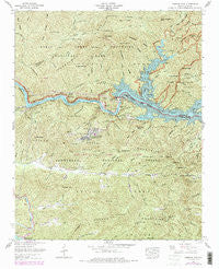 Fontana Dam North Carolina Historical topographic map, 1:24000 scale, 7.5 X 7.5 Minute, Year 1961