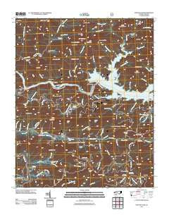 Fontana Dam North Carolina Historical topographic map, 1:24000 scale, 7.5 X 7.5 Minute, Year 2011