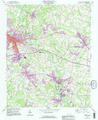 Forest City North Carolina Historical topographic map, 1:24000 scale, 7.5 X 7.5 Minute, Year 1993