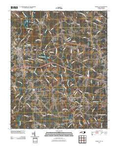 Forest City North Carolina Historical topographic map, 1:24000 scale, 7.5 X 7.5 Minute, Year 2010
