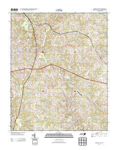 Forest City North Carolina Historical topographic map, 1:24000 scale, 7.5 X 7.5 Minute, Year 2013