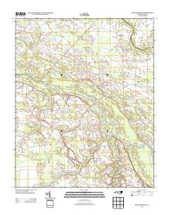 Fort Barnwell North Carolina Historical topographic map, 1:24000 scale, 7.5 X 7.5 Minute, Year 2013
