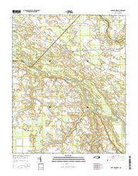 Fort Barnwell North Carolina Current topographic map, 1:24000 scale, 7.5 X 7.5 Minute, Year 2016