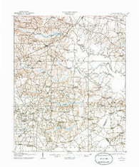 Four Oaks North Carolina Historical topographic map, 1:62500 scale, 15 X 15 Minute, Year 1908