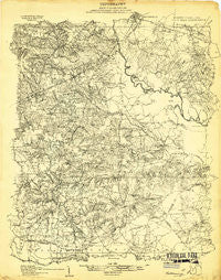 Four Oaks North Carolina Historical topographic map, 1:48000 scale, 15 X 15 Minute, Year 1906