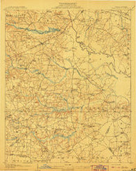Four Oaks North Carolina Historical topographic map, 1:62500 scale, 15 X 15 Minute, Year 1908