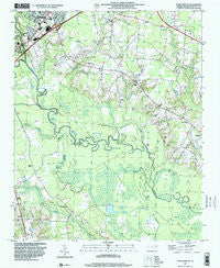 Four Oaks NE North Carolina Historical topographic map, 1:24000 scale, 7.5 X 7.5 Minute, Year 1997