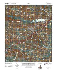 Four Oaks North Carolina Historical topographic map, 1:24000 scale, 7.5 X 7.5 Minute, Year 2010