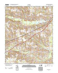 Four Oaks North Carolina Historical topographic map, 1:24000 scale, 7.5 X 7.5 Minute, Year 2013