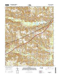 Four Oaks North Carolina Current topographic map, 1:24000 scale, 7.5 X 7.5 Minute, Year 2016