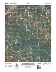 Four Oaks NE North Carolina Historical topographic map, 1:24000 scale, 7.5 X 7.5 Minute, Year 2010