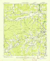 Franklin North Carolina Historical topographic map, 1:24000 scale, 7.5 X 7.5 Minute, Year 1935