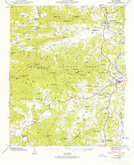 Franklin North Carolina Historical topographic map, 1:24000 scale, 7.5 X 7.5 Minute, Year 1946