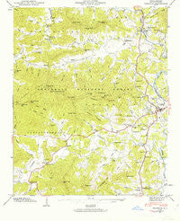 Franklin North Carolina Historical topographic map, 1:24000 scale, 7.5 X 7.5 Minute, Year 1946
