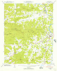 Franklin North Carolina Historical topographic map, 1:24000 scale, 7.5 X 7.5 Minute, Year 1946