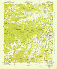 Franklin North Carolina Historical topographic map, 1:24000 scale, 7.5 X 7.5 Minute, Year 1946