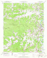 Franklin North Carolina Historical topographic map, 1:24000 scale, 7.5 X 7.5 Minute, Year 1946