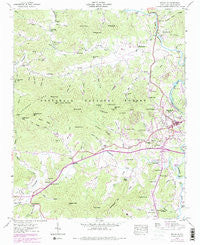 Franklin North Carolina Historical topographic map, 1:24000 scale, 7.5 X 7.5 Minute, Year 1946