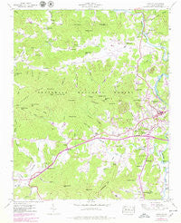 Franklin North Carolina Historical topographic map, 1:24000 scale, 7.5 X 7.5 Minute, Year 1946