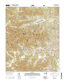 Franklin North Carolina Current topographic map, 1:24000 scale, 7.5 X 7.5 Minute, Year 2016