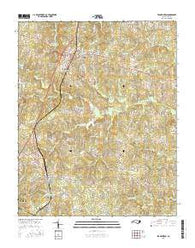 Franklinton North Carolina Current topographic map, 1:24000 scale, 7.5 X 7.5 Minute, Year 2016