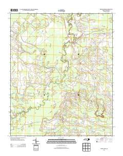 Freeland North Carolina Historical topographic map, 1:24000 scale, 7.5 X 7.5 Minute, Year 2013