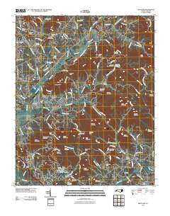 Fruitland North Carolina Historical topographic map, 1:24000 scale, 7.5 X 7.5 Minute, Year 2010