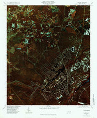 Funston North Carolina Historical topographic map, 1:24000 scale, 7.5 X 7.5 Minute, Year 1980