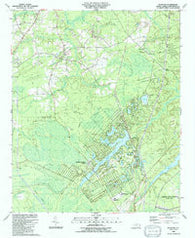 Funston North Carolina Historical topographic map, 1:24000 scale, 7.5 X 7.5 Minute, Year 1990