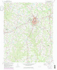 Fuquay-Varina North Carolina Historical topographic map, 1:24000 scale, 7.5 X 7.5 Minute, Year 1974